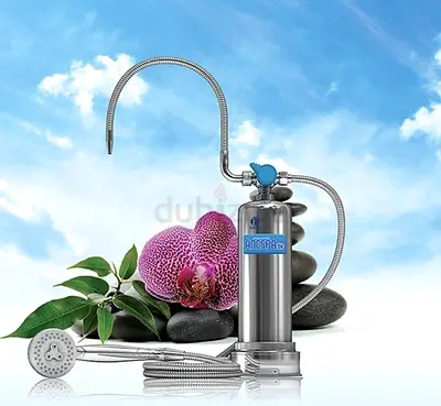 Countertop Water Filtration Unit — Stainless Steel Portable Water Filter