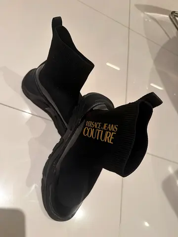 Versace Jeans Couture Black Sock Sneakers