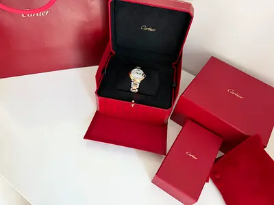 Cartier Ballon Bleu 33mm Diamond Dial - Full Set