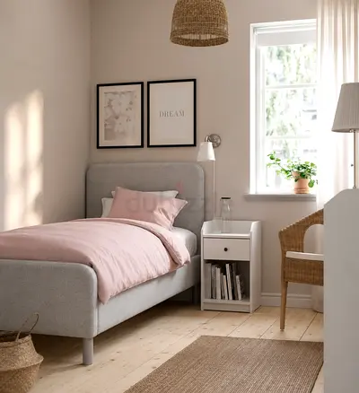 Hauga single bed with drawers