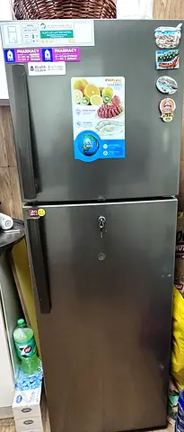Used Silver Double Door Refrigerator - Very Good Working Condition