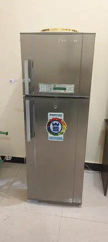 Silver Top-Freezer Refrigerator - Good Condition, 2-Door
