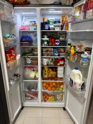 Well-maintained double-door refrigerator - excellent working condition