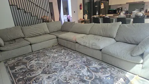Large light-gray sectional sofa in good used condition 4 months old only, Brough from Pan Home