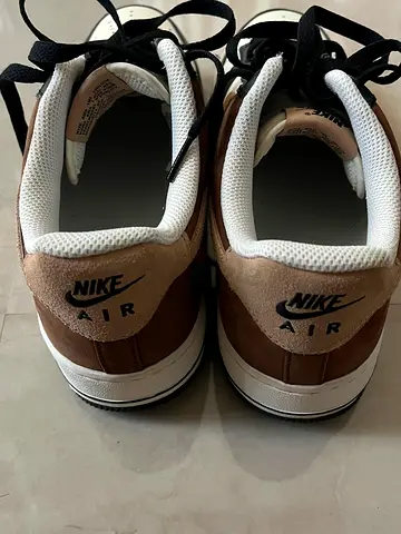 Nike Air sneakers - brown/white, lightly used, like new, Size US 8.5