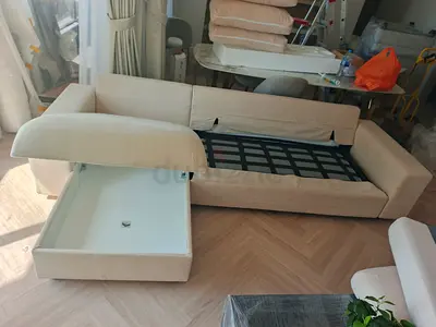 Brand New condition ikea vimle beige lshape sofabed with storage