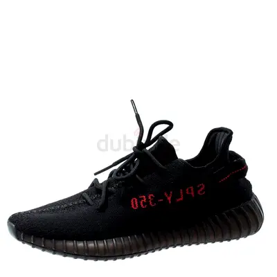 Adidas Yeezy Boost 350 V2 Black Red Sneakers Size EU 37 1/3