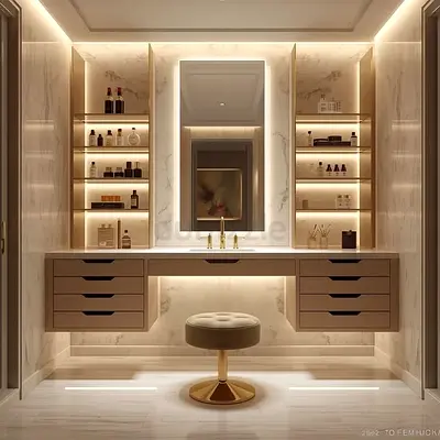 Luxury Modern Makeup Vanity Custom Dressing Table Design