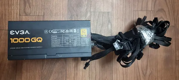 EVGA 1000 GQ 80Plus Gold 1000W Gaming PSU Modular Power Supply