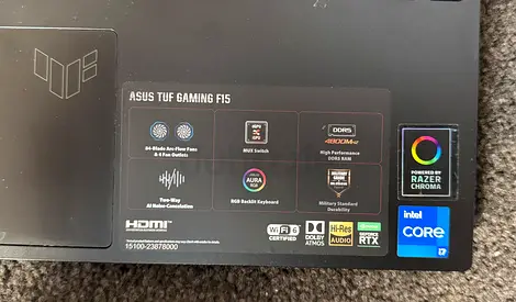 ASUS TUF Gaming F15 laptop (Intel Core i7 ) - used ASUS

💻 Intel Core i7 Pro