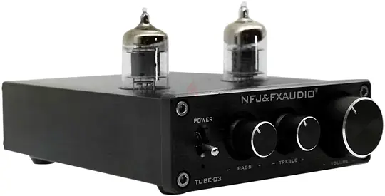 FX-aUDIO TUBE-03 Mini HiFi audio Preamplifier 6K4 Vacuum Tube amplifier Buffer Treble Bass adjustmen