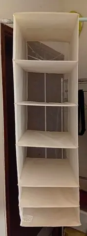 Hanging Fabric Closet Organizer with 6 Shelves