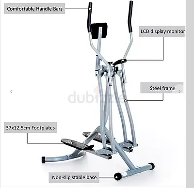 Air Walker Cardio Elliptical Machine For Fitness Workout - Brand New
