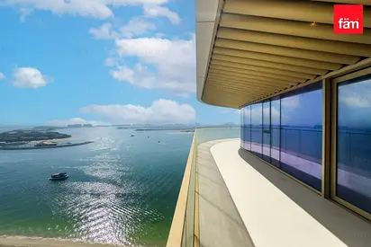 Full Palm Views | Curved Terrace | Private Beach