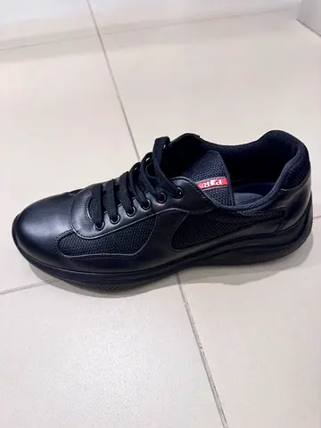 Prada sport black leather