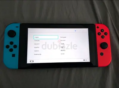 Nintendo Switch console only red  blue Joy‑Con - working condition