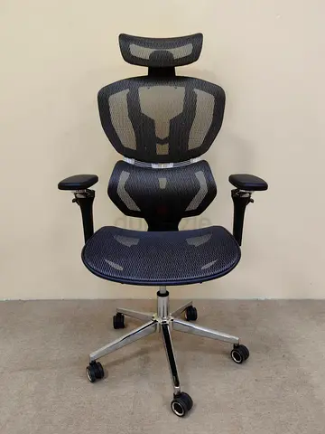 Ergonomic Mesh Office Chair with Headrest — Adjustable Lumbar Support