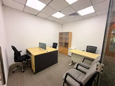 FURNISHED OFFICE | CHILLER & DEWA FREE | 24,100 YEARLY.