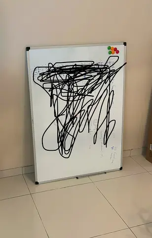 Mobile magnetic whiteboard / dry erase board - freestanding