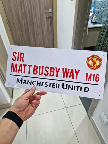 Sir Matt Busby Way Manchester United Street Sign (Collectible), original from Manchester