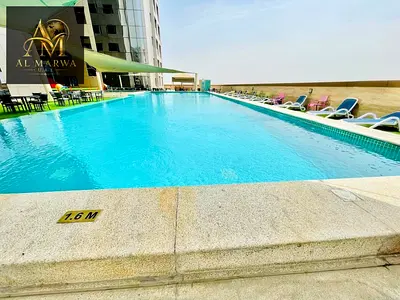 Luxurious 1BR AC Free 1 slot Car Parking Free Gym Pool Free On Dubai Border