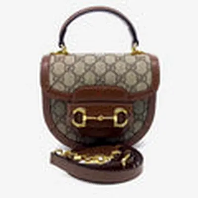 Authentic Gucci 1955 Horsebit Mini Top Handle Bag
