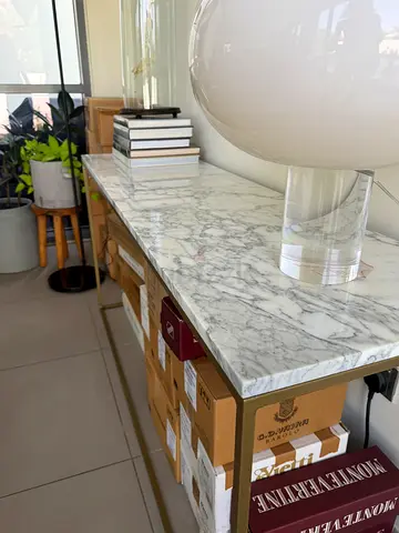 Carrera marble entry console table