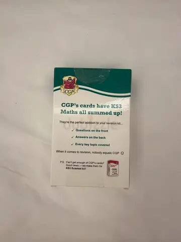 CGP Key Stage 3 Maths Foundation Level Revision Question Cards