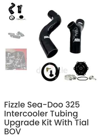 Fizzle Sea-Doo 325 Intercooler Tubing Upgrade Kit With Tial BOV brand new