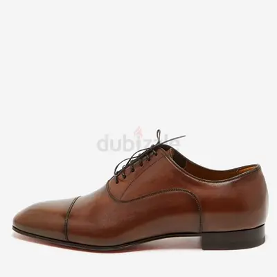 Christian Louboutin Brown Leather Surcity Oxfords Size 43.5