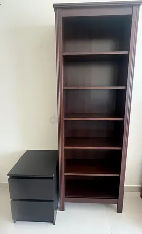 IKEA Bookshelf and small two drawer cupboard