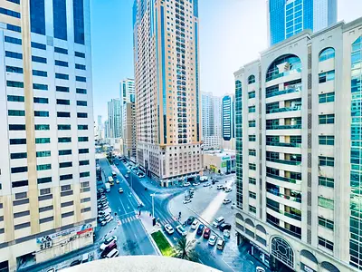 Huge 2-Bedrooms Apartment Available With One Month Free GYM Pool Free 2 Balconies Close To Dubai Exit….