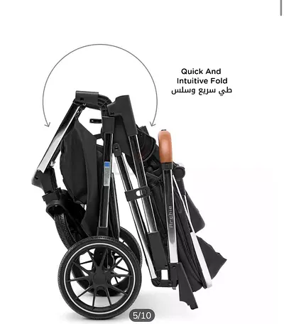 Lightweight foldable baby stroller - compact travel pram