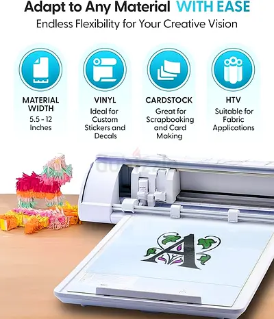 Silhouette Cameo 4 Desktop Cutting Machine (12″, White)
