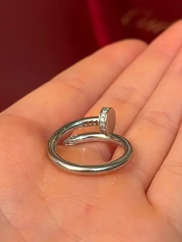 Cartier ring just un clou diamonds medium