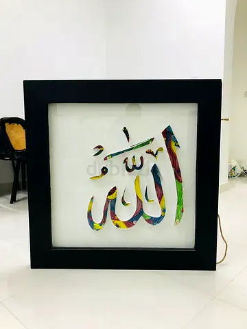 Handcrafted Paper Quilling Wall Art (Framed) - 90x90 cm