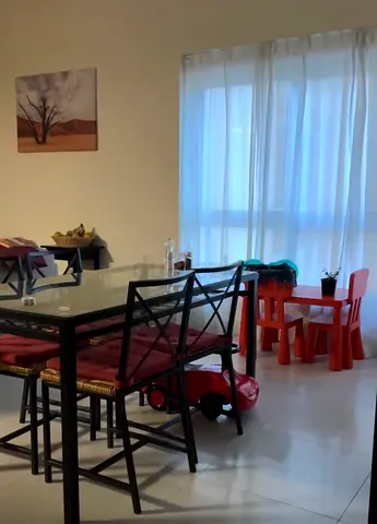 Glass Top Dining Table with 4 Chairs, Good Condition