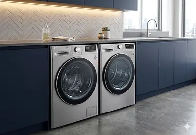 LG latest model Direct drive 9 kg washer and 9 kg heatpump dryer separate set freestanding type