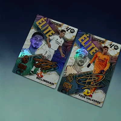 SIGNED Fede Valverde  Jude Bellingham Elite Power Match Attax – Real Madrid Duo Set