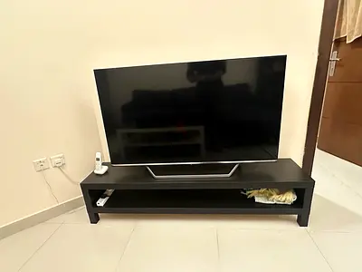 Hisense  black TV unit 55”. Smart