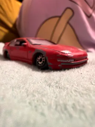 Red Nissan 300ZX Toy Car