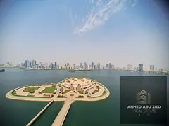 Luxury and elegant 4BHK apartment with maid’s room in Sharjah, direct sea view, built-in wardrobes
