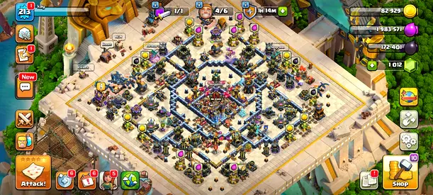 Clash of Clans Town Hall 18 almost max heroes