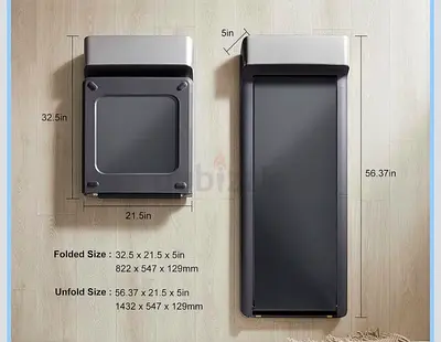Foldable Compact Treadmill — Slim Home Running Machine (Like New)
