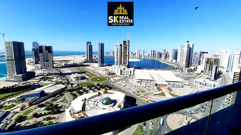 ONE MONTH FREE 🌊 Luxury 2BHK Full Sea View | 1,950 Sq.Ft | Panoramic Views | Prime Location | Only AED 57K | 6 Cheques | Near Dubai Exit 🏙️