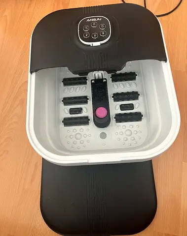 Electric Foot Spa Massager with Bubbles and Rollers - Used