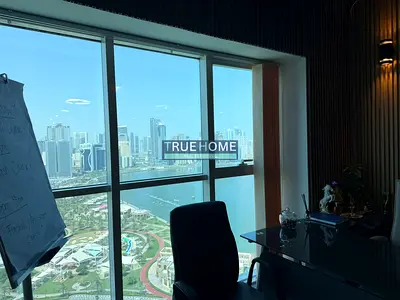 With a full sea view in Business Tower – Sharjah
