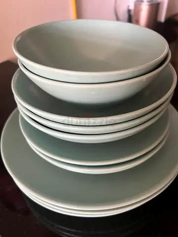 Ikea Dining Bowl and Plate Set in Light Blue