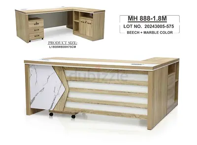 Brand new L shape Excutive Office Wooden Table Available