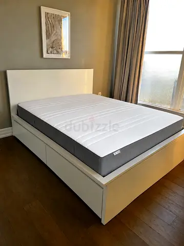Ikea bed and mattress/ Queen size